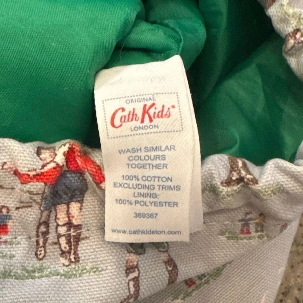 CATH KIDSTON LONDON Kids Light Blue Drawstring Football Soccer Bag Discontinued